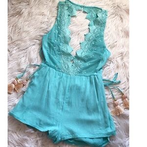 Teal romper